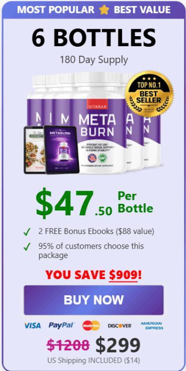 MetaBurn  6 bottle