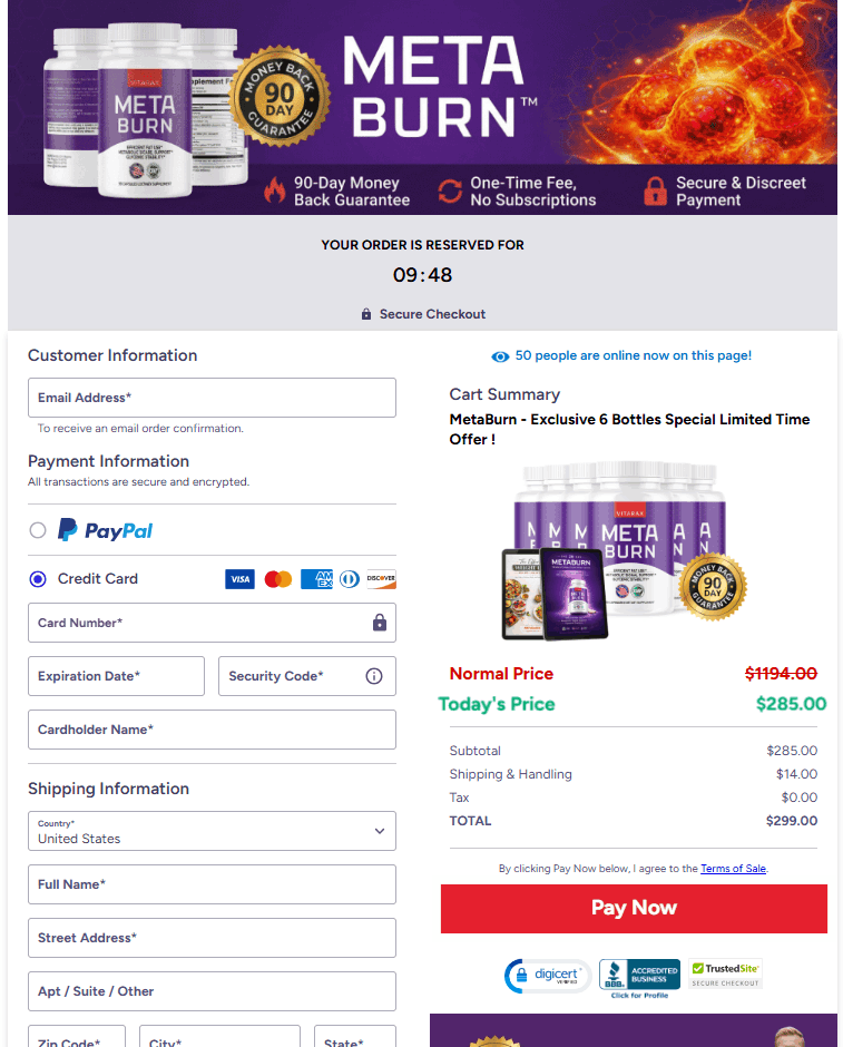 MetaBurn -Secure-Checkout